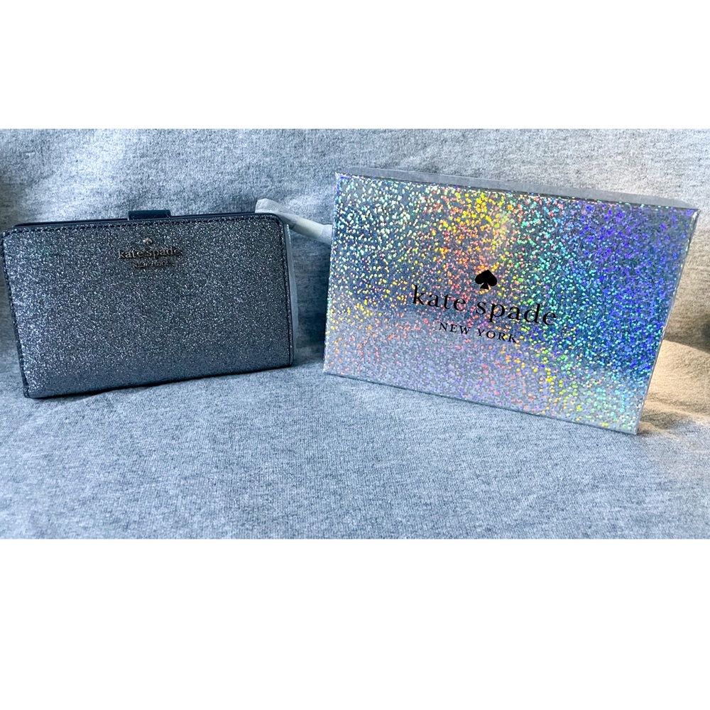 NWT ♠️ Kate Spade medium bifold wallet- dusk navy